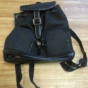 Nine & Co Black Backpack Purse